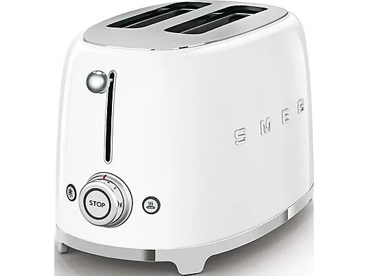 картинка Тостер Smeg TSF01WH, 50's Style, белый от магазина Одежда+