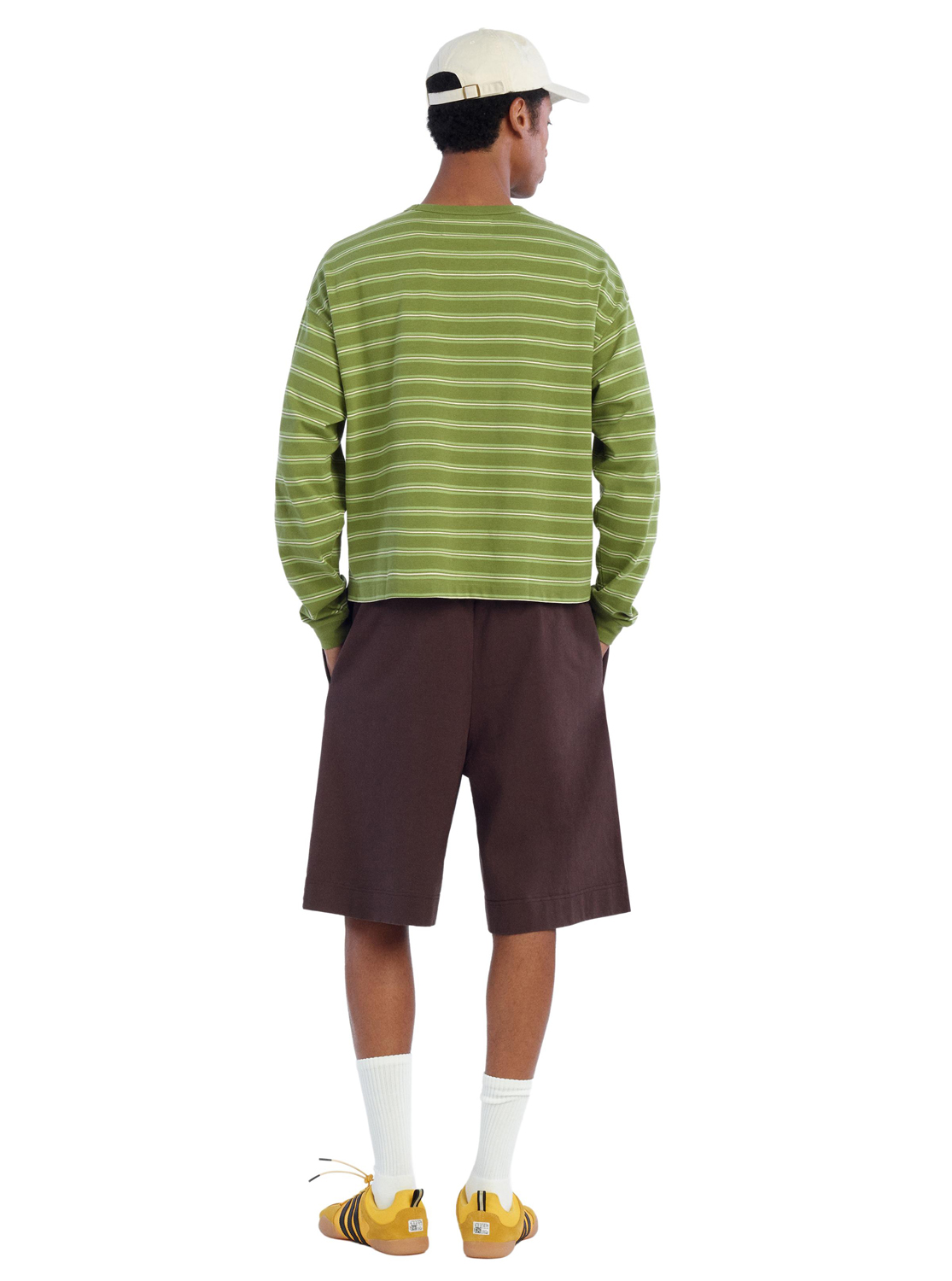 картинка Лонгслив Zara Benito Antonio Collection Striped With Embroidered Pocket, зеленый от магазина Одежда+