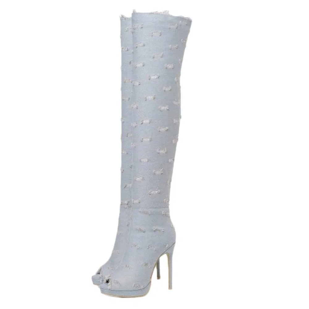 картинка Женские ботильоны на каблуке-шпильке StyliShoes, Light Grey L от магазина Одежда+
