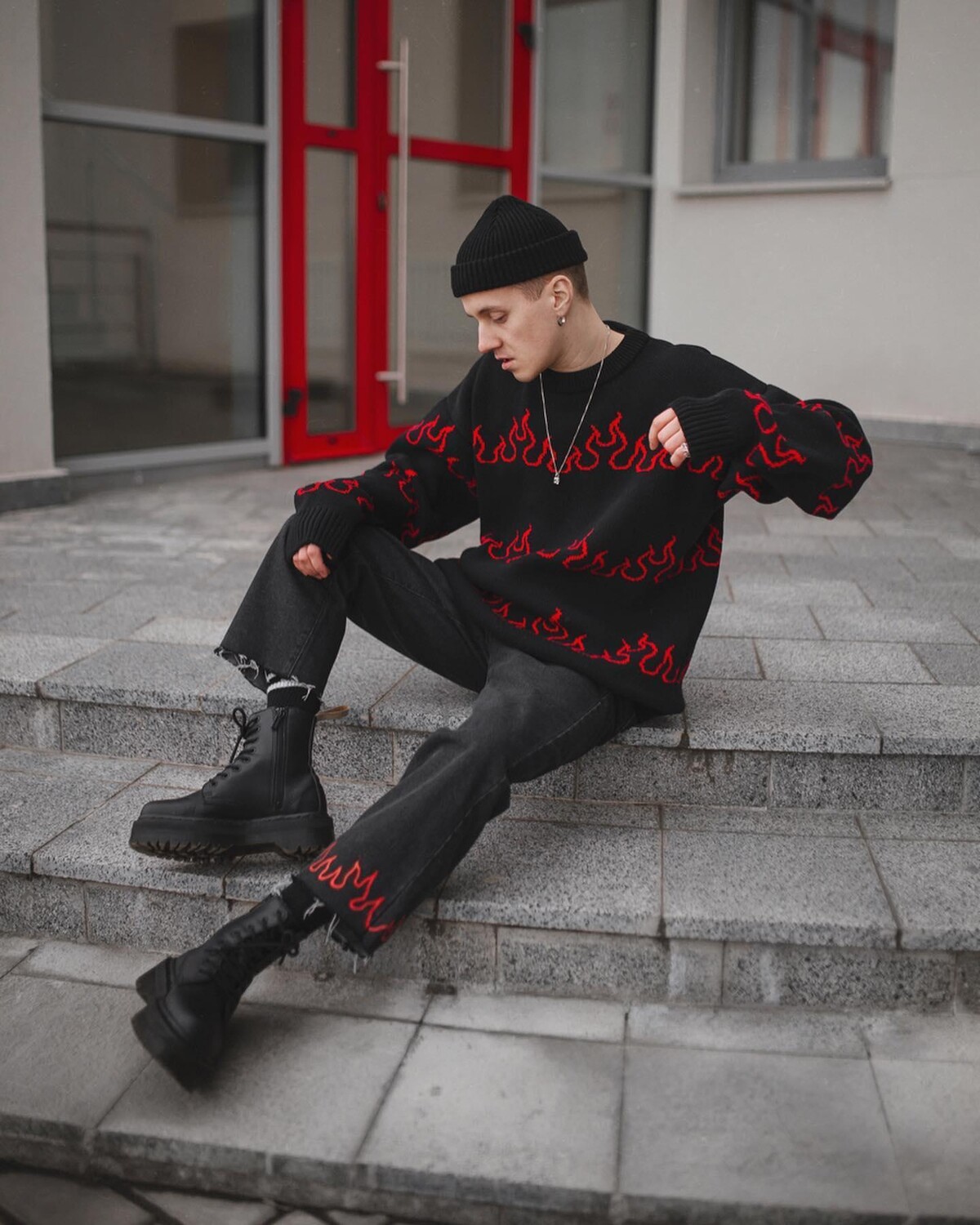 картинка Ботинки Dr. Martens Vegan Jadon II Mono, черные от магазина Одежда+