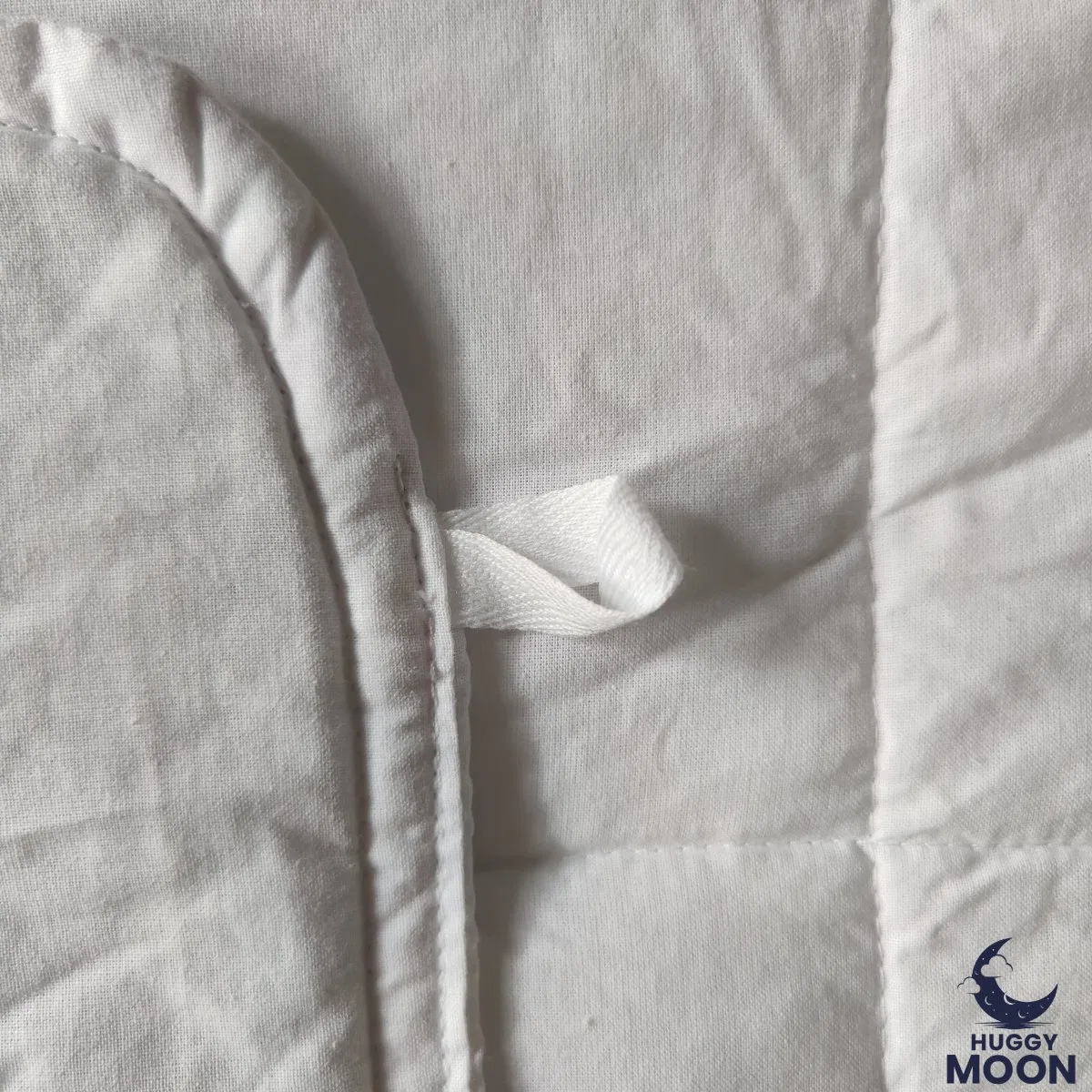 картинка Одеяло утяжеленное 135x200 см хлопковое HuggyMoon, Белый от магазина Одежда+