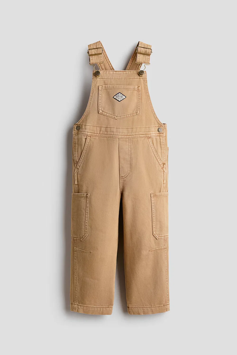 картинка Комбинезоны из хлопчатобумажной саржи H&M, Dunkelbeige от магазина Одежда+