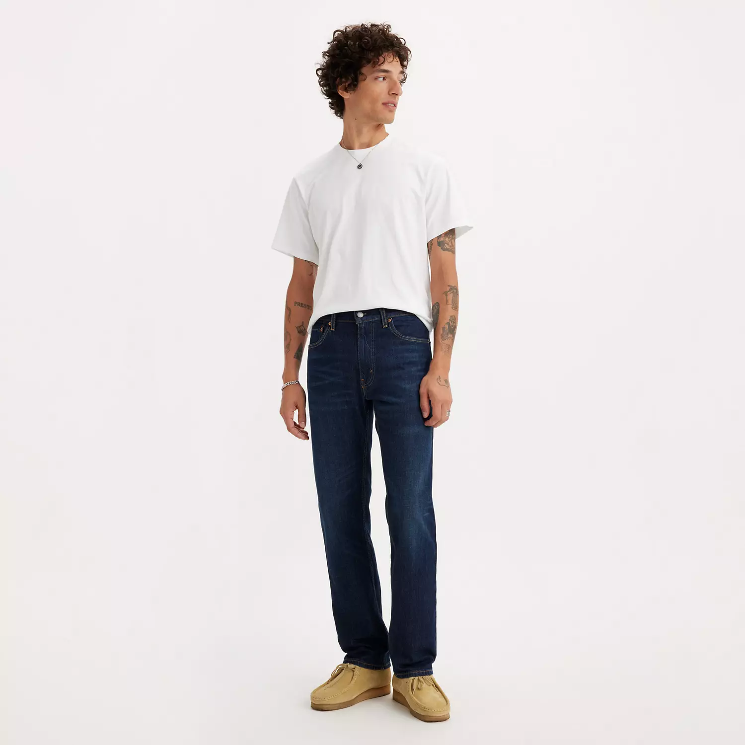 картинка Мужские джинсы Levi's 505 Regular Fit, насыщенный темно-синий от магазина Одежда+