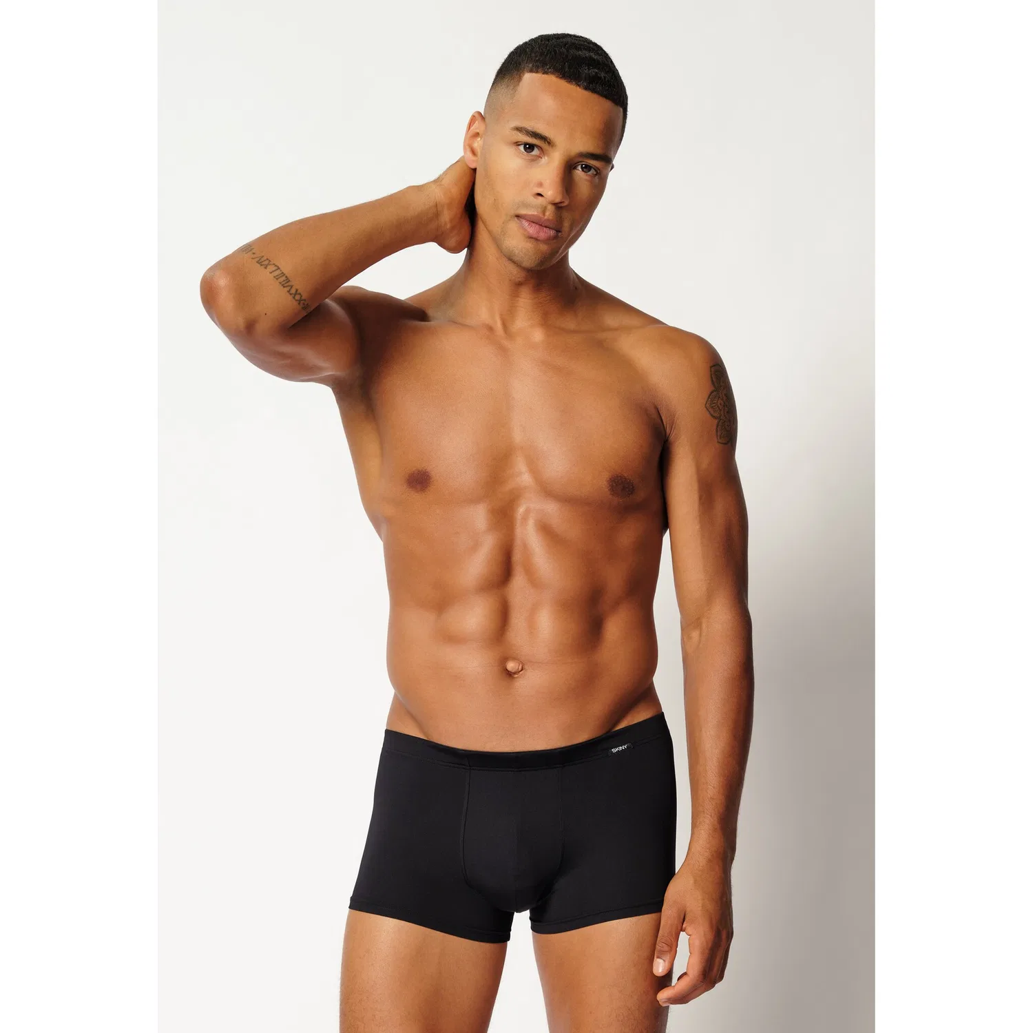 картинка Мужские классические трусы-слипы из микрофибры Skiny, Black от магазина Одежда+