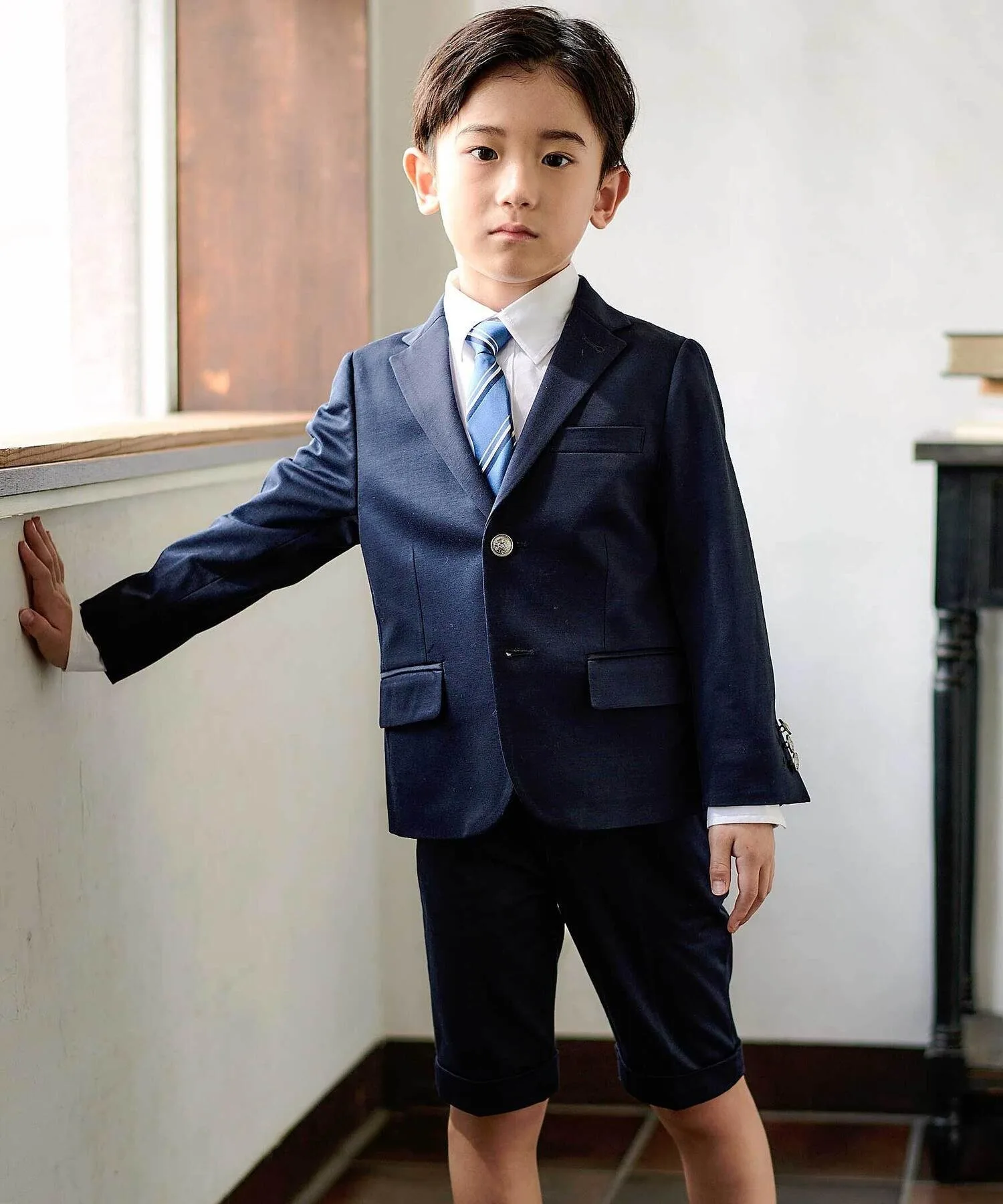 картинка Пиджак строгого кроя (110-130 см) BeBe, Navy от магазина Одежда+