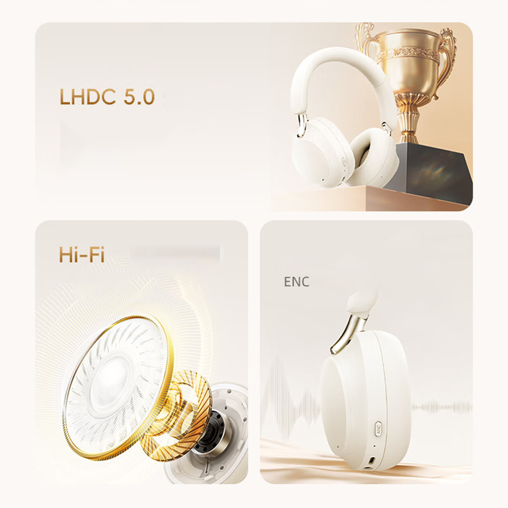картинка Наушники беспроводные Meizu H1 Pro Hi-Fi Edition, бежевый от магазина Одежда+