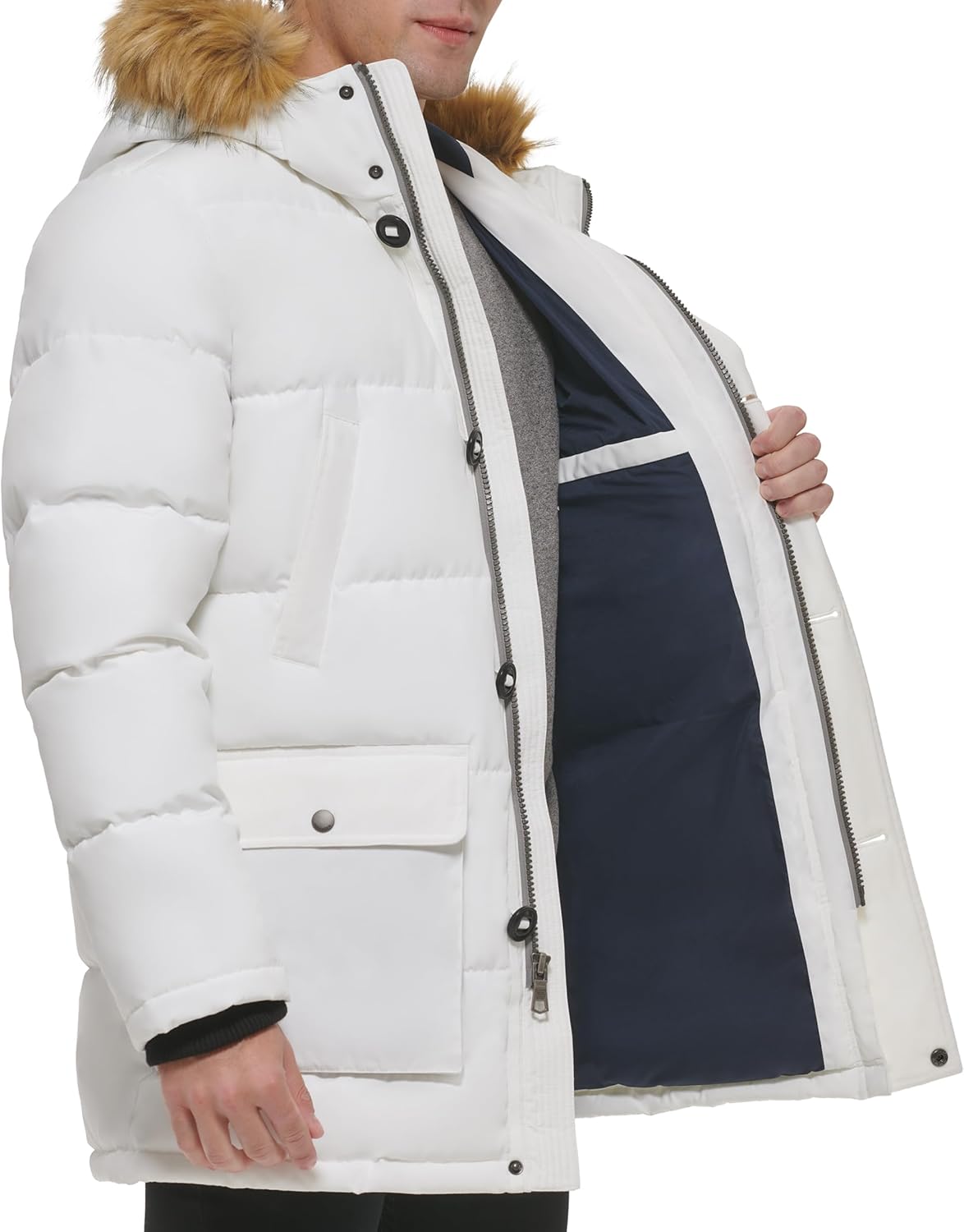 картинка Мужская парка Tommy Hilfiger Arctic Cloth Heavyweight Performance, White от магазина Одежда+