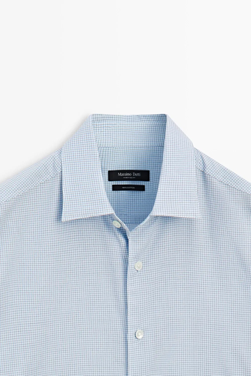 картинка Рубашка Massimo Dutti 100% Cotton Regular Fit Plaid, синий от магазина Одежда+