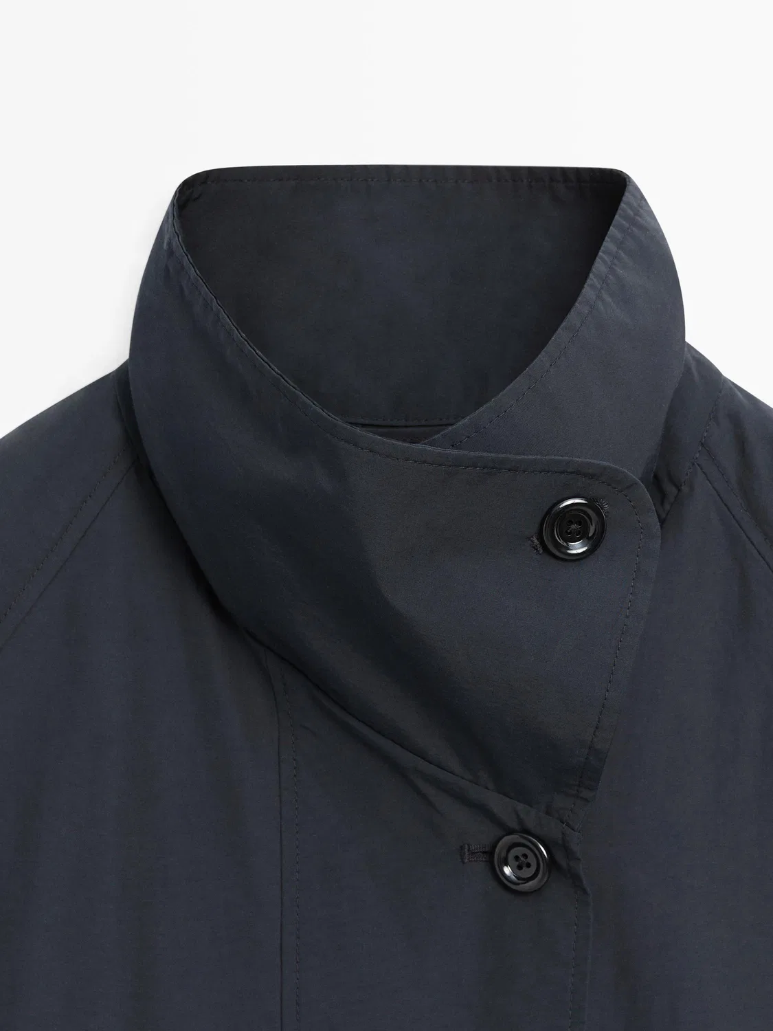 картинка Тренч Massimo Dutti, верхняя одежда, технический, темно-синий от магазина Одежда+