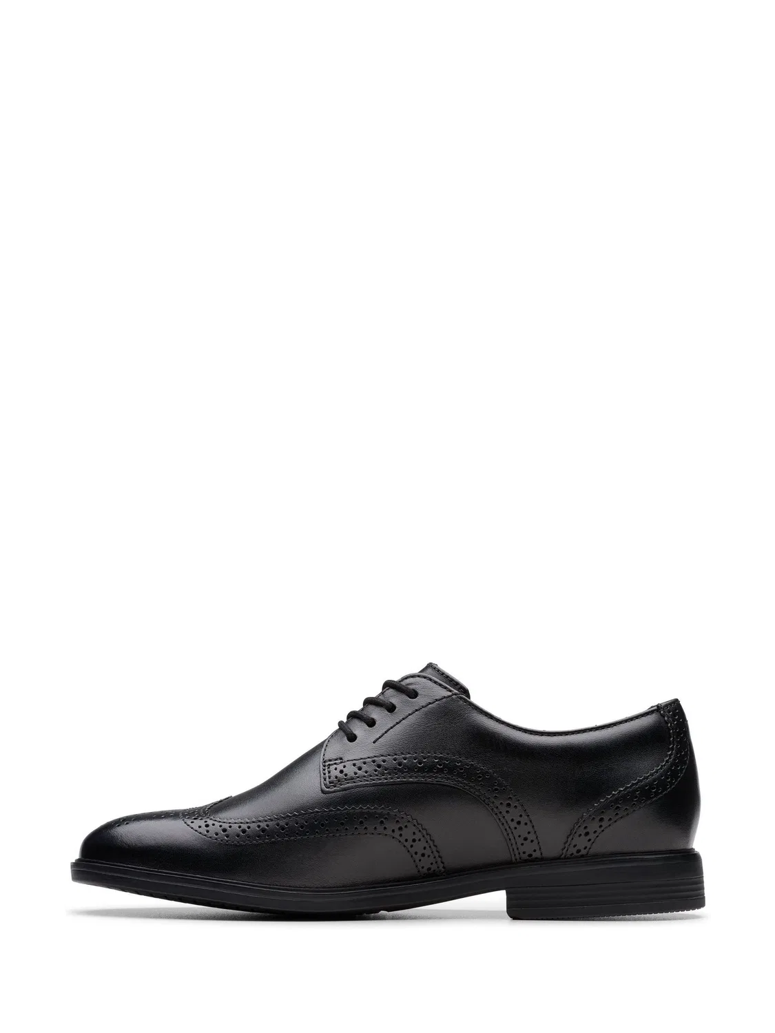 картинка Туфли дерби Clarks Jonwin Wing, кожаные, черные от магазина Одежда+