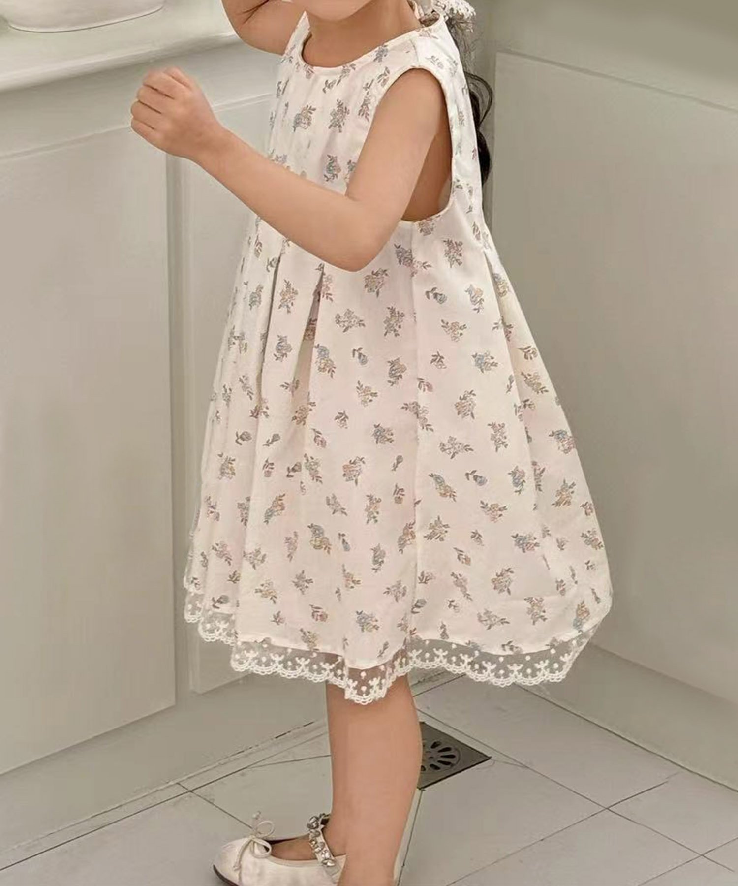 картинка Платье с цветочным кружевом Aimoha Kids, blue от магазина Одежда+
