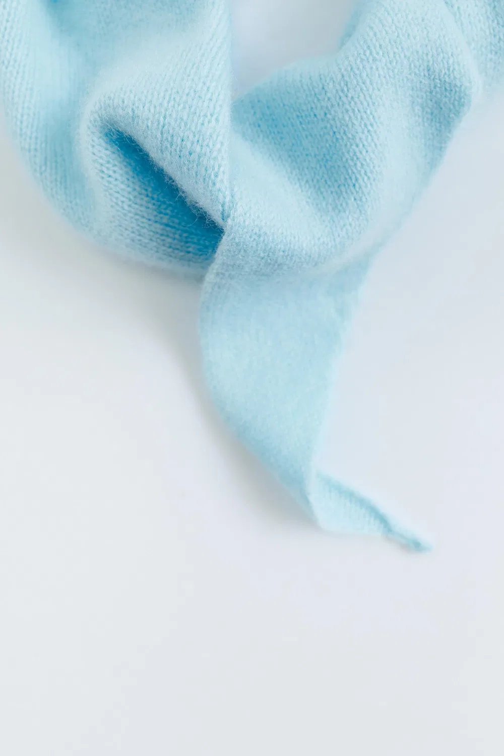 картинка Полосатый шарф из 100% кашемира ZARA, Sky blue от магазина Одежда+