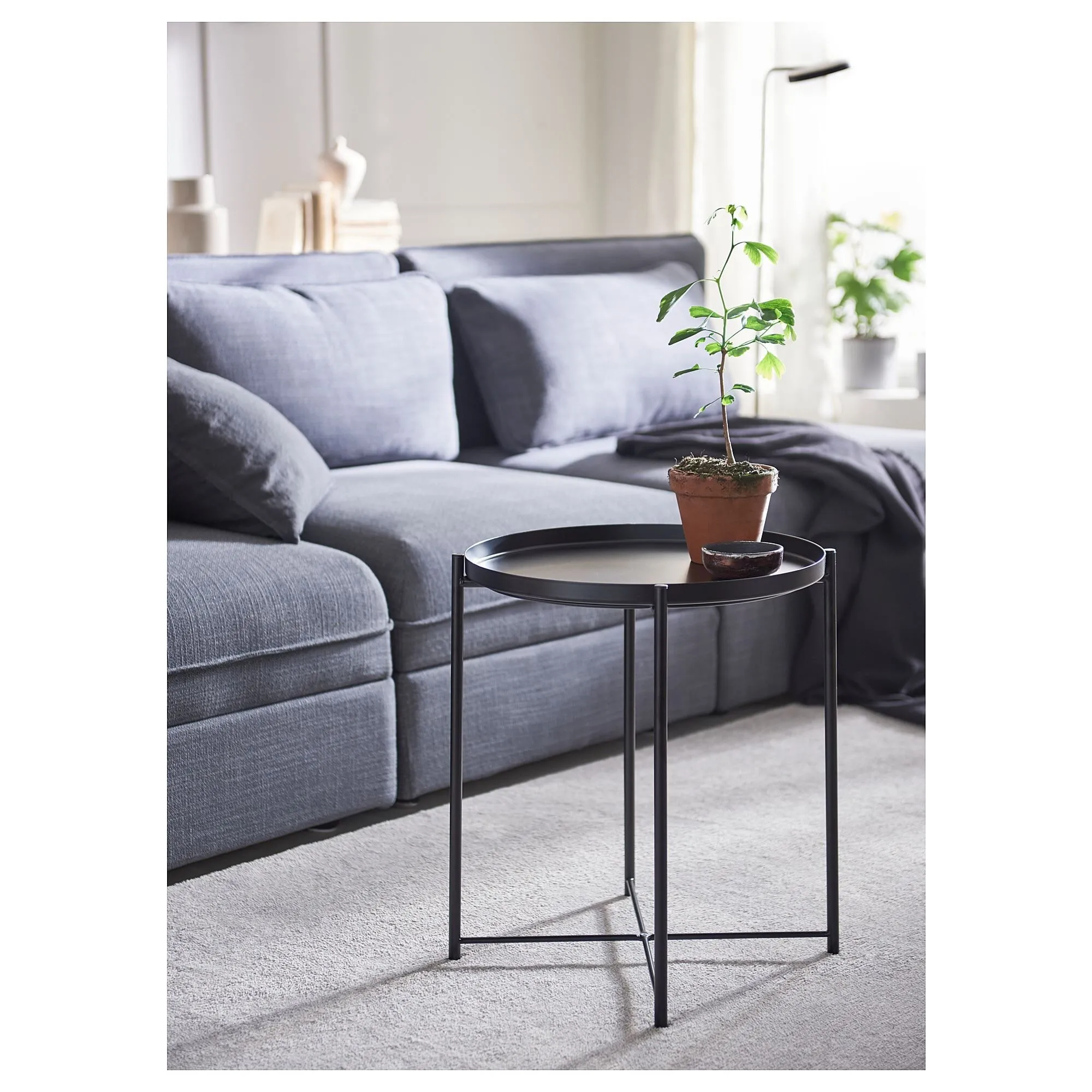 картинка Стол-поднос, черный, 45x53 см, GLADOM IKEA от магазина Одежда+