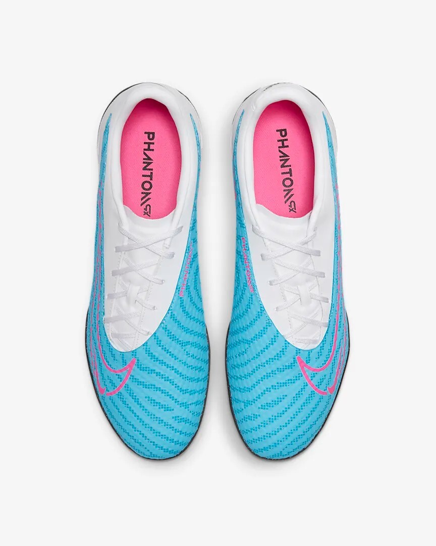 картинка Футбольные кроссовки Nike Phantom GX Academy TF, белый/голубой от магазина Одежда+