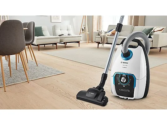 картинка Пылесос Bosch BGB75XSIL Serie 8 ProSilence 650W, белый от магазина Одежда+