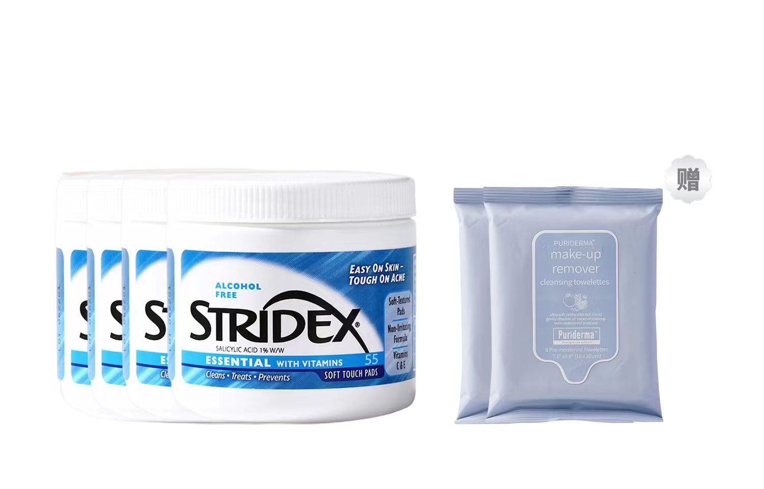 картинка Ватные диски Stridex с салициловой кислотой для лица от магазина Одежда+