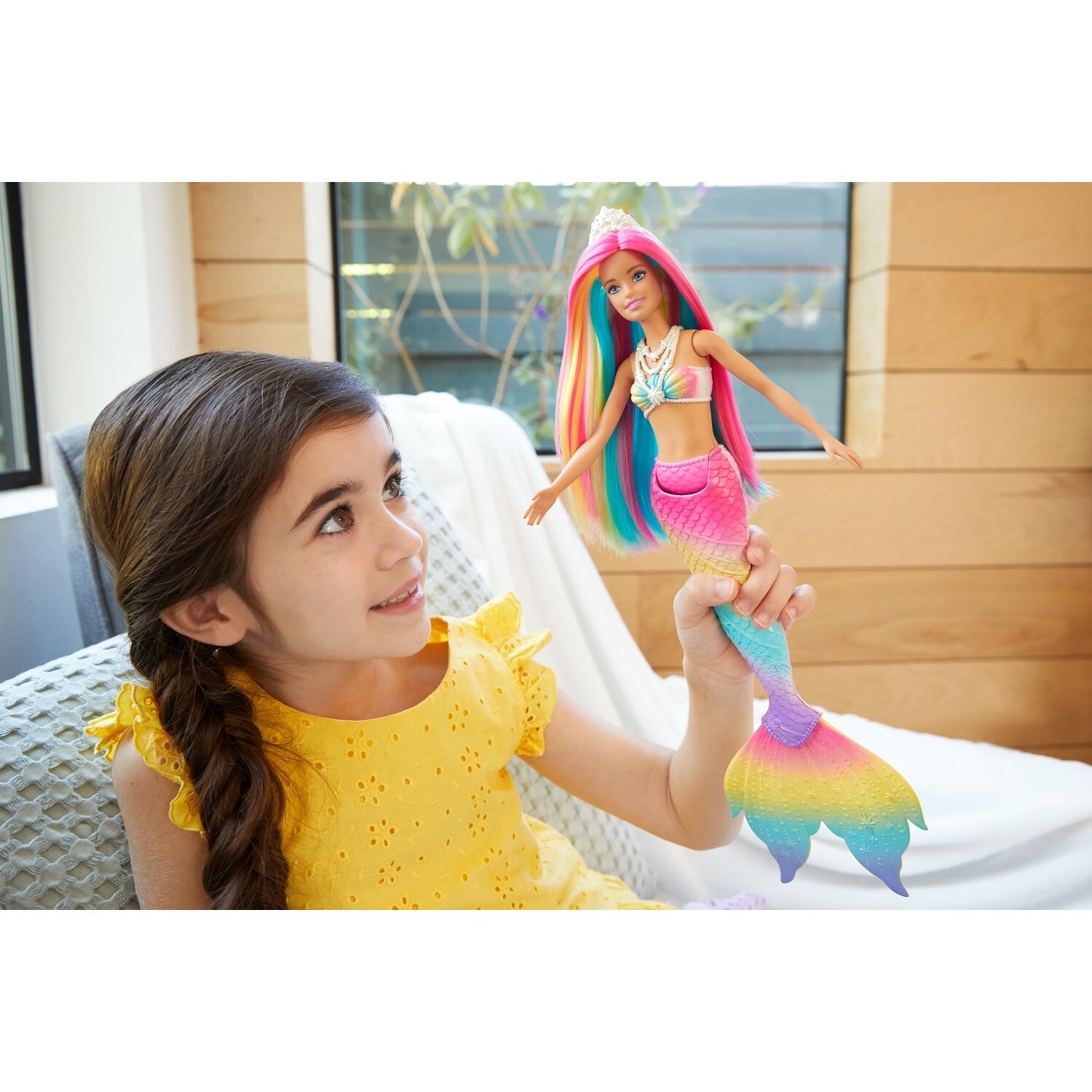 картинка Кукла Barbie Dreamtopia Волшебная русалка меняющая цвет от магазина Одежда+