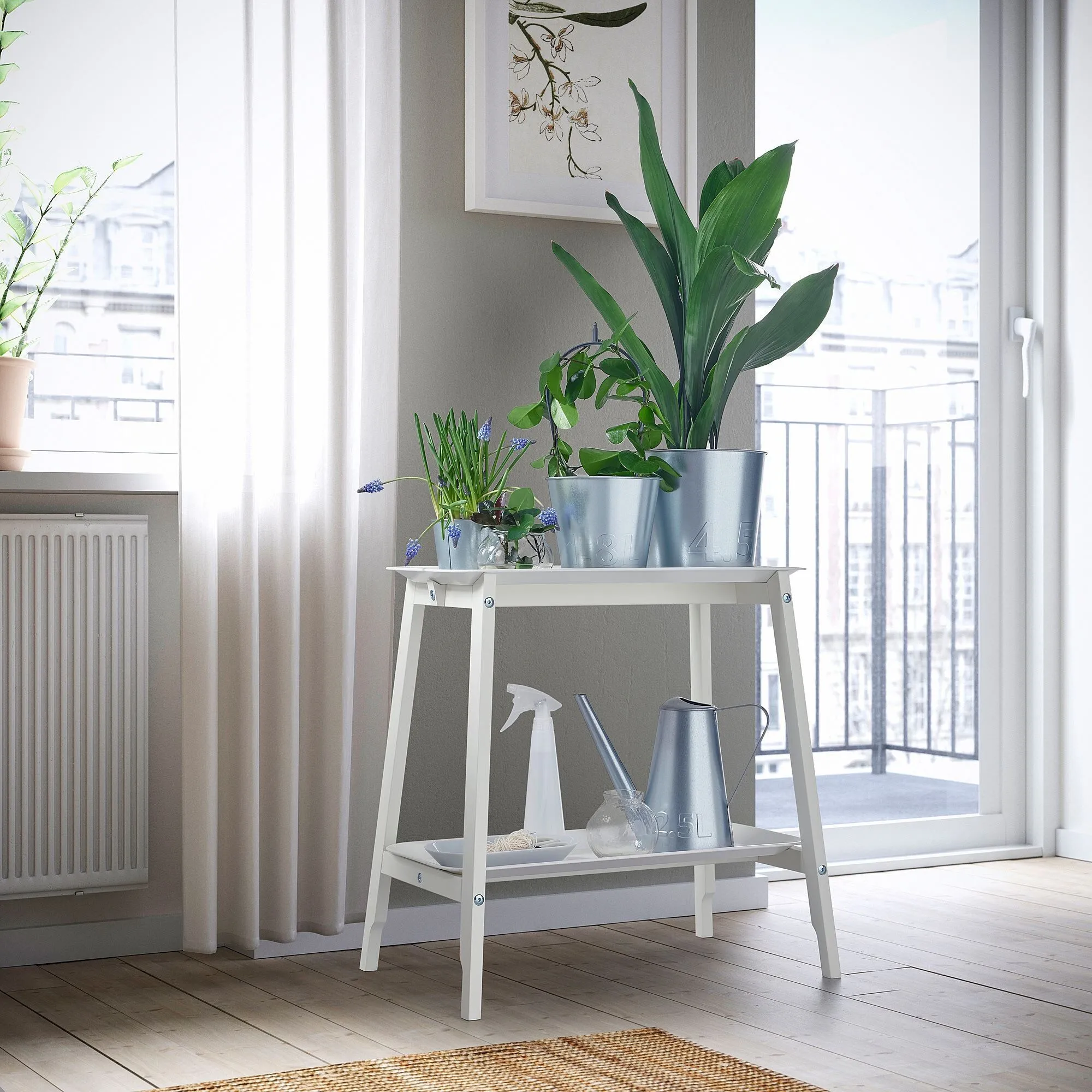 картинка Подставка для растений, белая, 63 см, ALPVIDE IKEA от магазина Одежда+