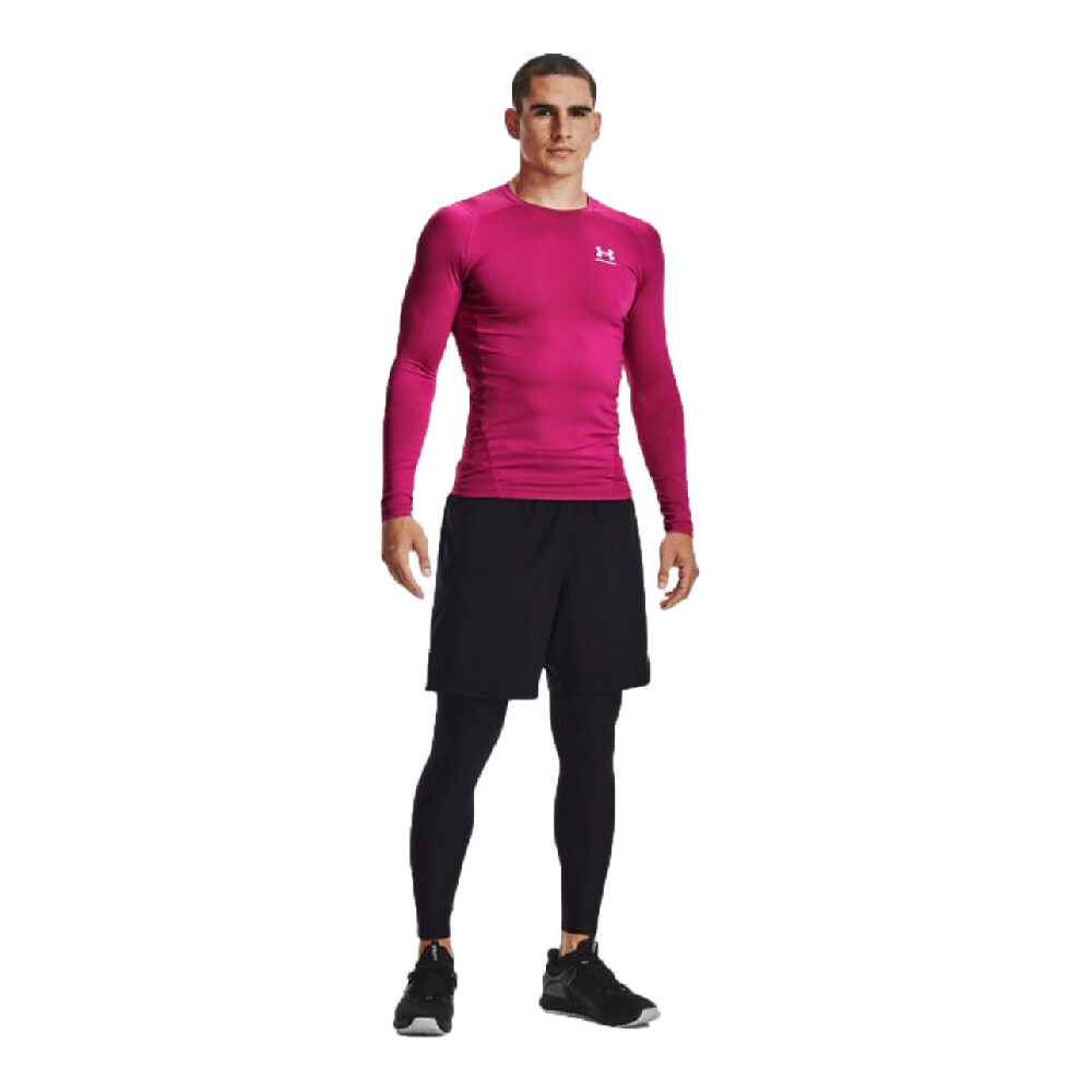 картинка Тайтсы Under Armour HeatGear Armour Compression, черный от магазина Одежда+