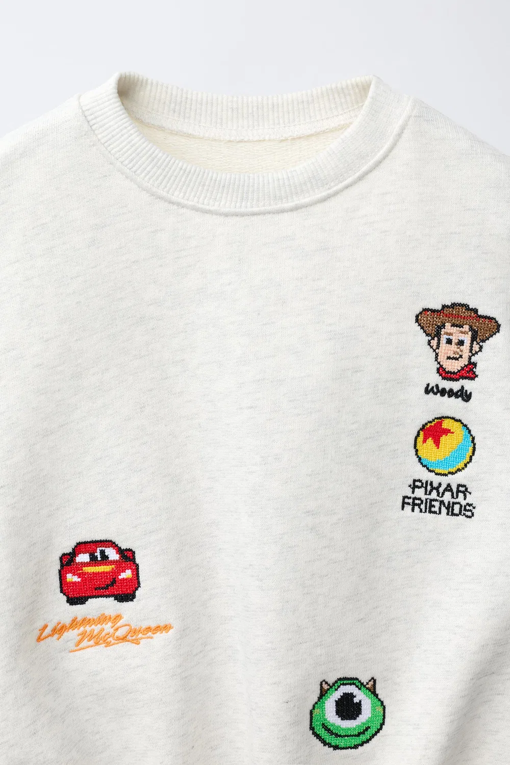 картинка Вышитая толстовка Disney Pixar ZARA, Grey marl от магазина Одежда+