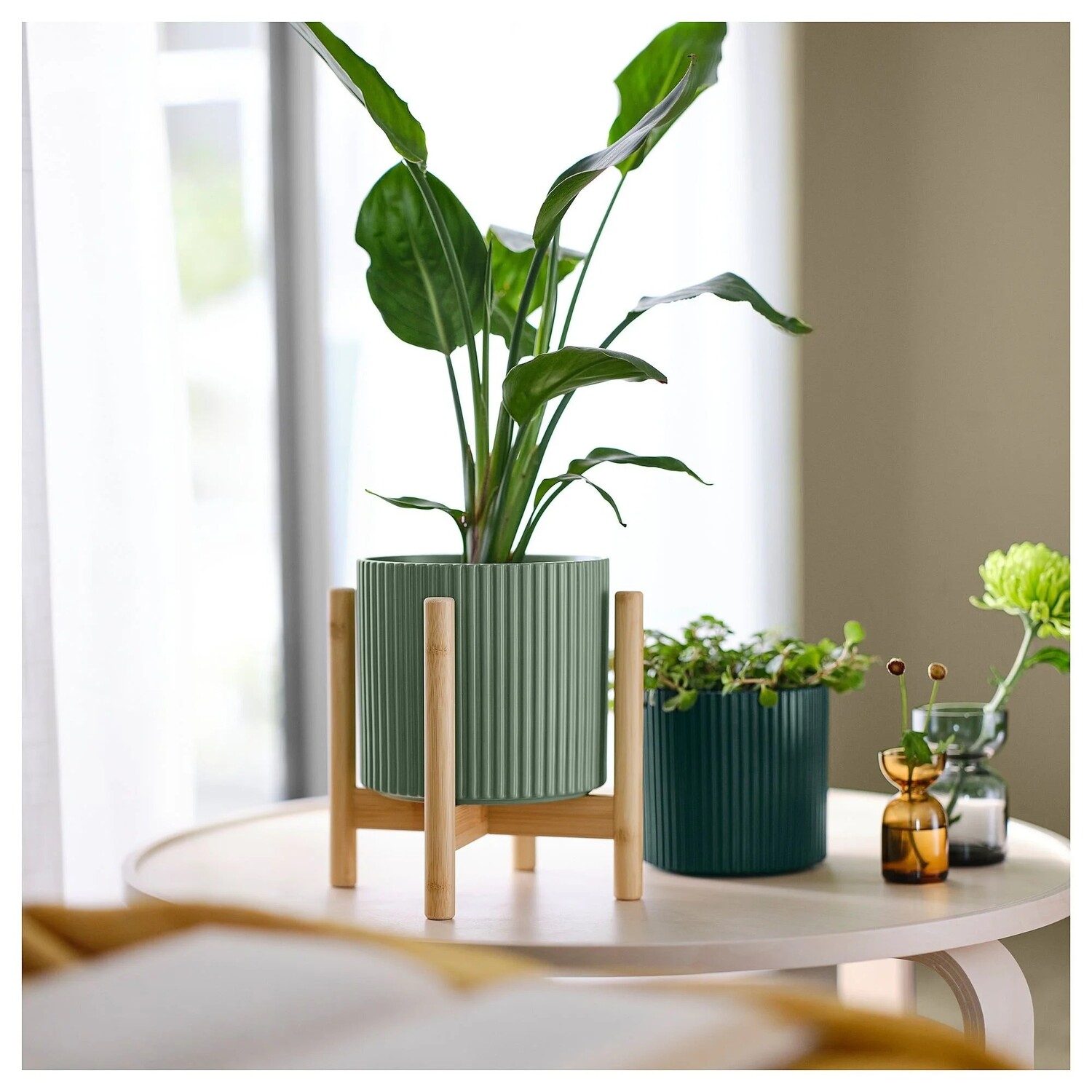 картинка Подставка для цветов Ikea Daksjus Bamboo, 21 см от магазина Одежда+