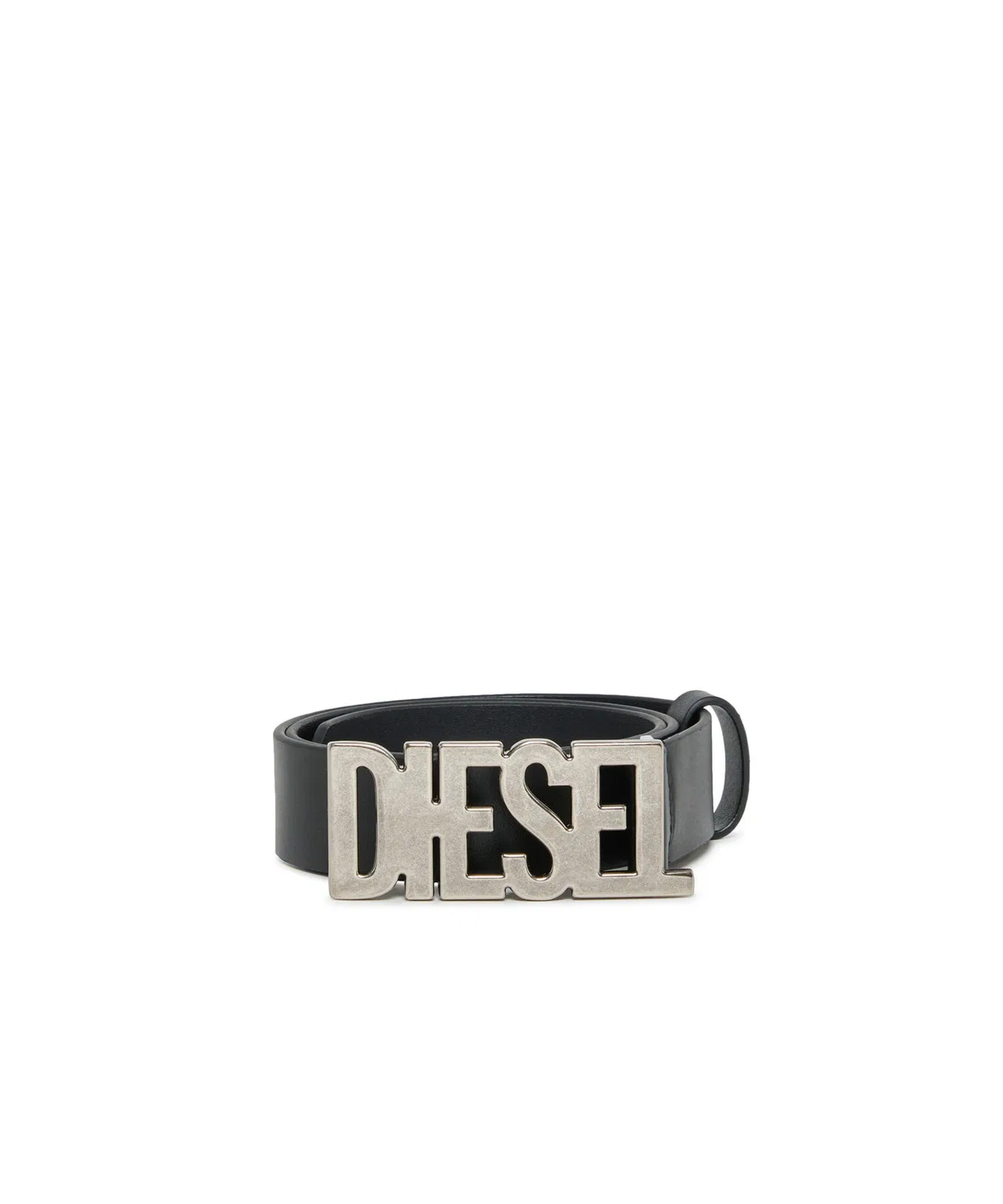 картинка Детский ремень с брендированной пряжкой DIESEL, Черный от магазина Одежда+