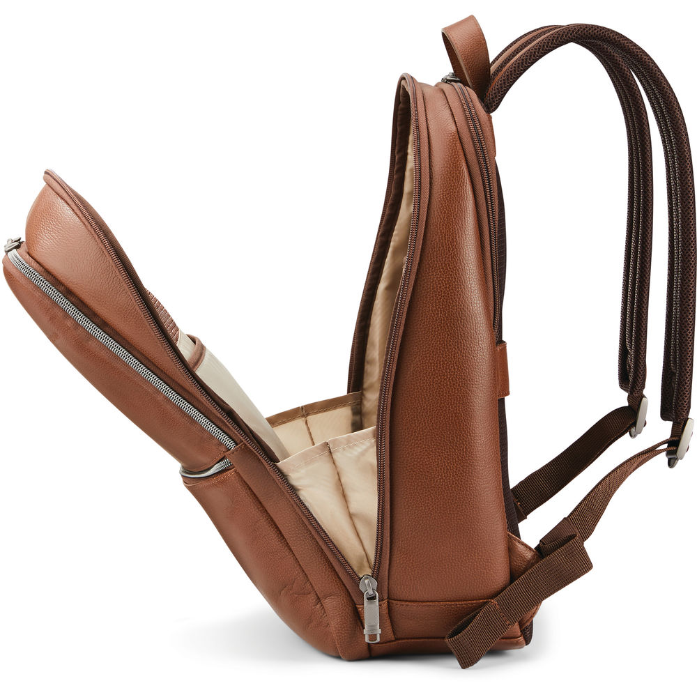 картинка Рюкзак Samsonite Classic Leather Slim (коньячный) от магазина Одежда+
