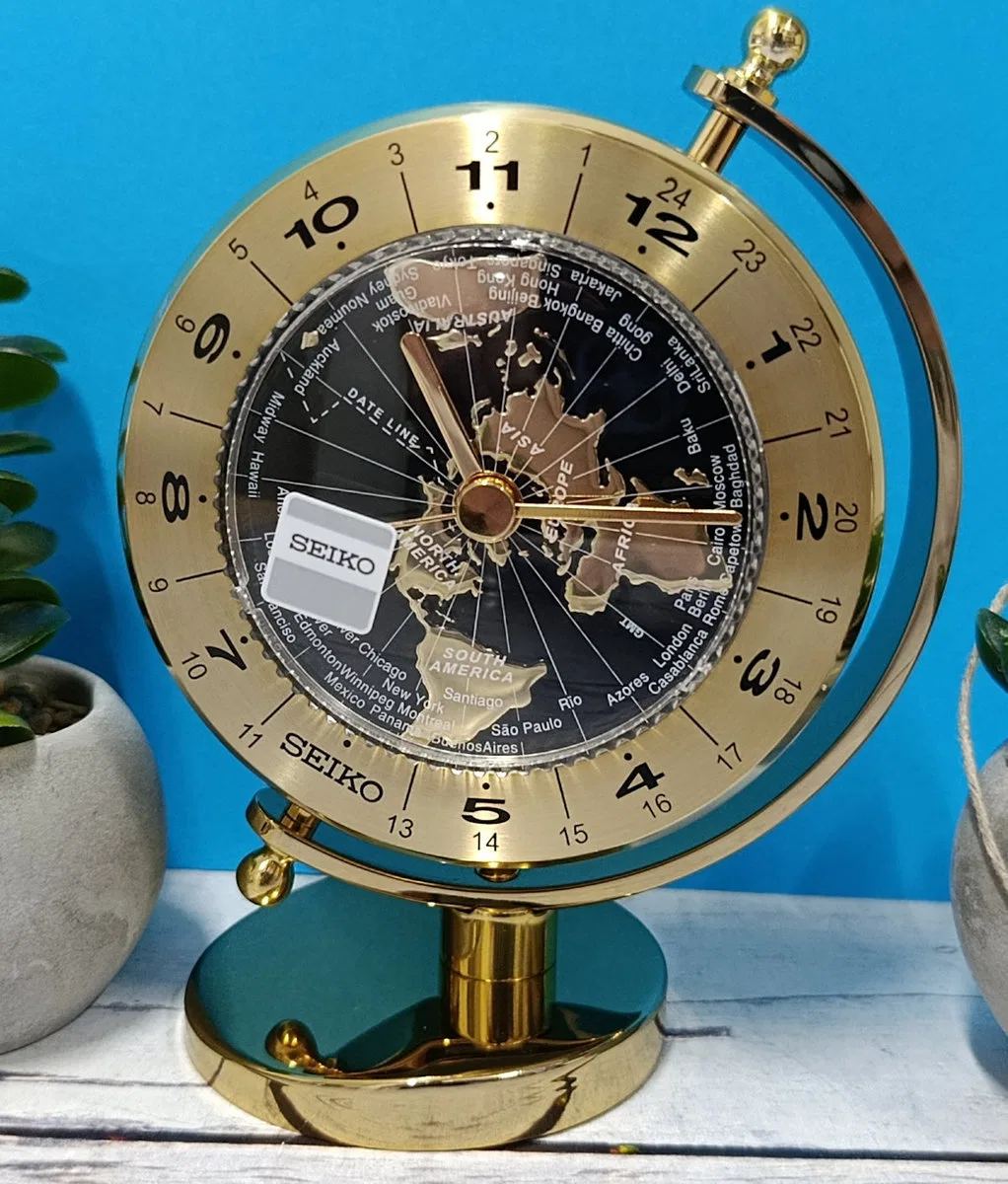 картинка Настольные часы 11×14 см металлические Seiko, Silver от магазина Одежда+