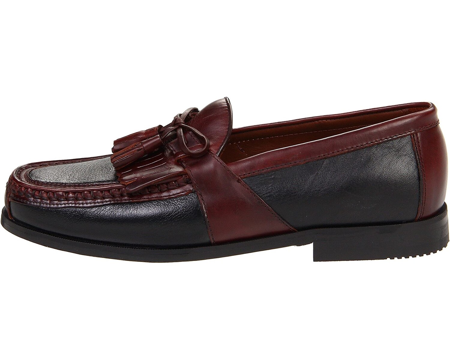 картинка Лоферы Aragon Kiltie Tassel Loafer Johnston & Murphy, черный/бордовый от магазина Одежда+