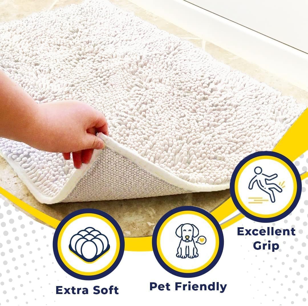 картинка Коврик универсальный Muddy Mat, 89х153 см, белый от магазина Одежда+