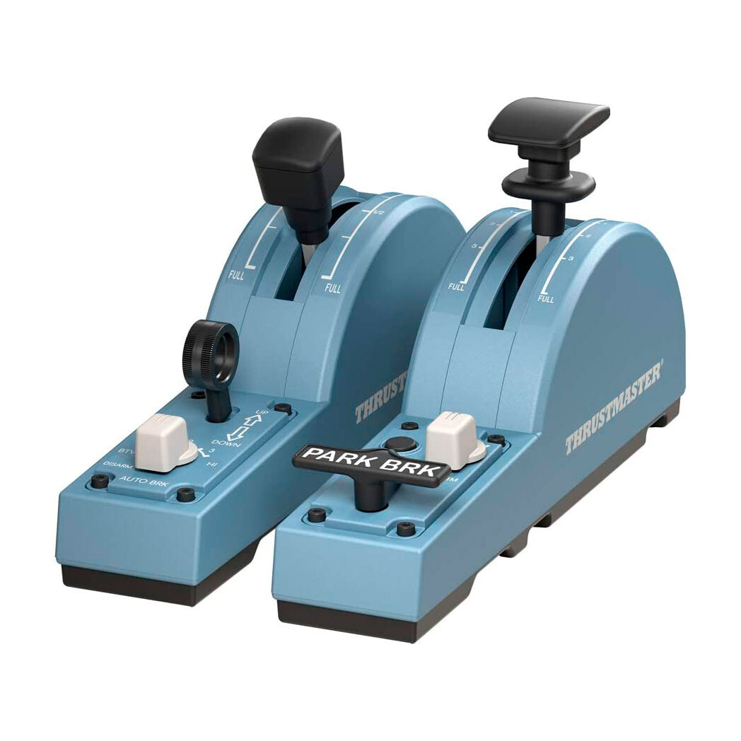 картинка Джойстик Thrustmaster TCA Quadrant Add-on Airbus Edition, синий от магазина Одежда+