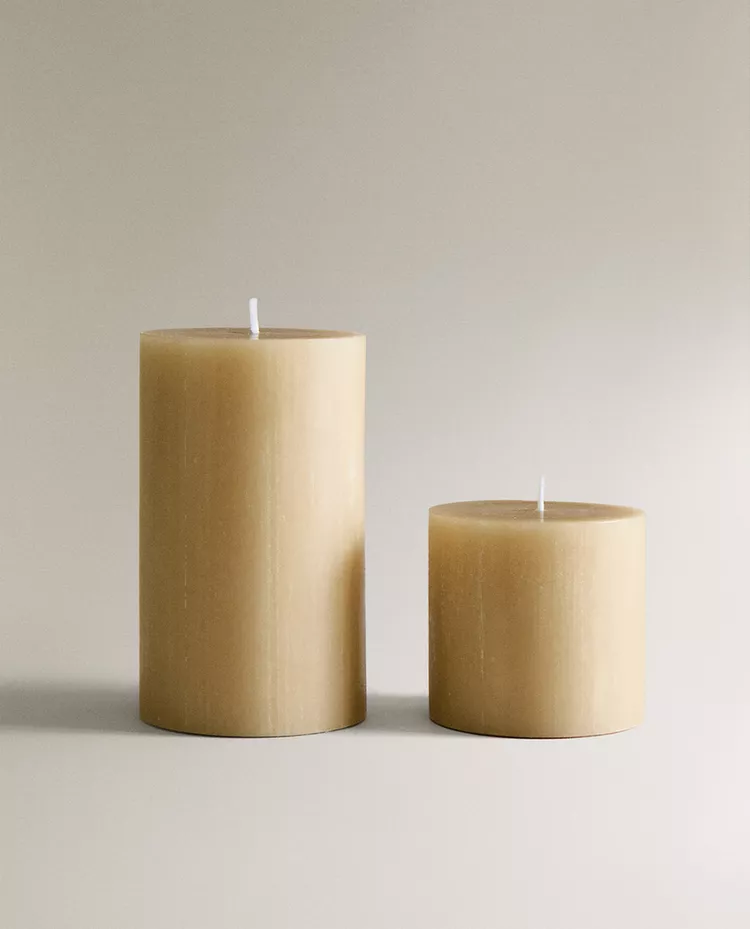 картинка Свеча Zara Home Cylindrical, кремовый от магазина Одежда+