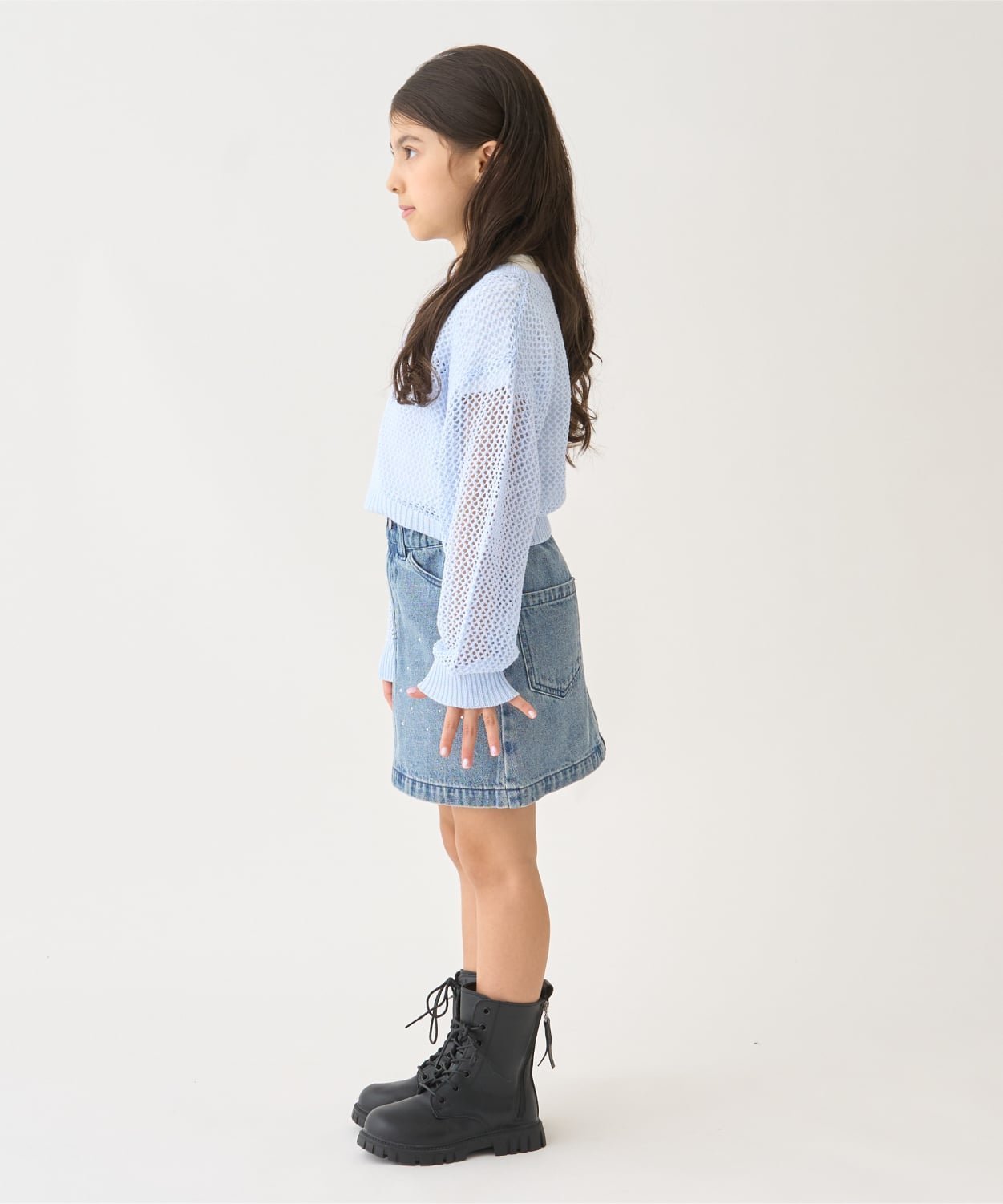 картинка Джинсовая юбка со стразами Minimal, blue от магазина Одежда+