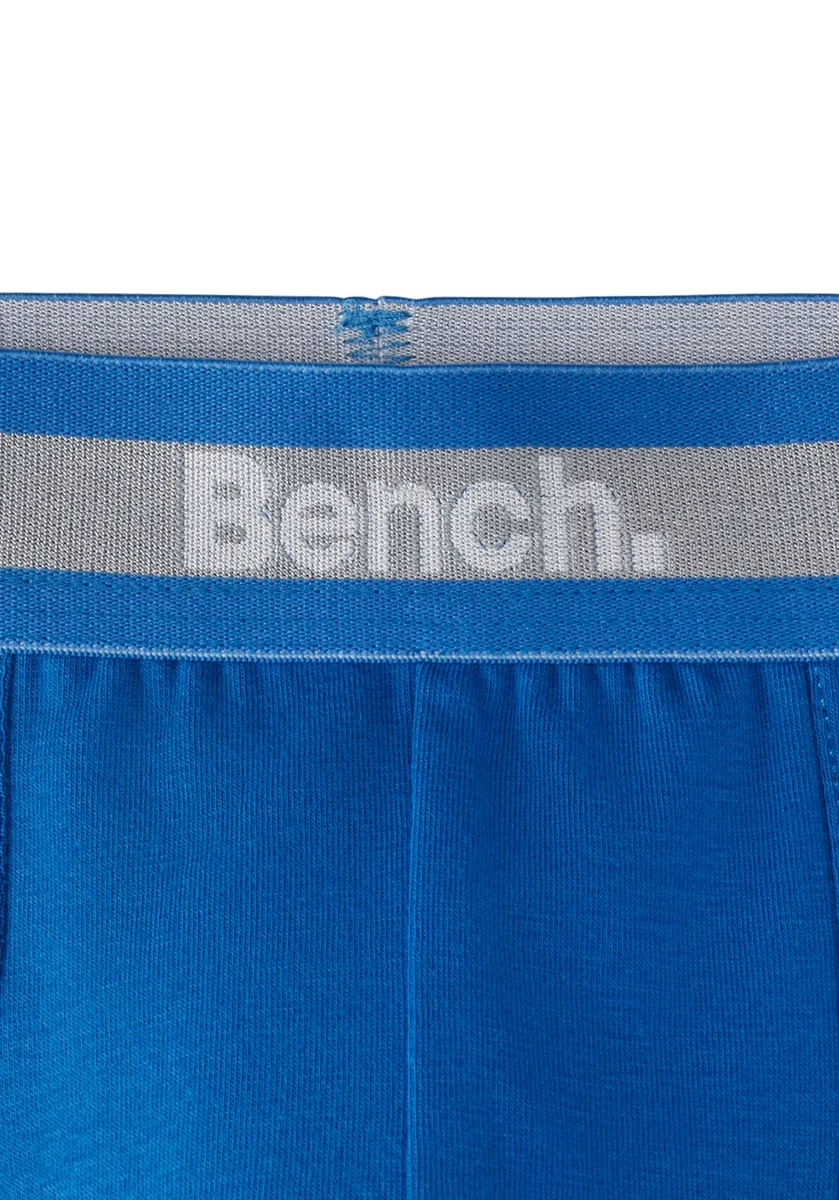картинка Bench Боксеры (упаковка, 3 шт.), однотонные с неоновыми манжетами, синий от магазина Одежда+