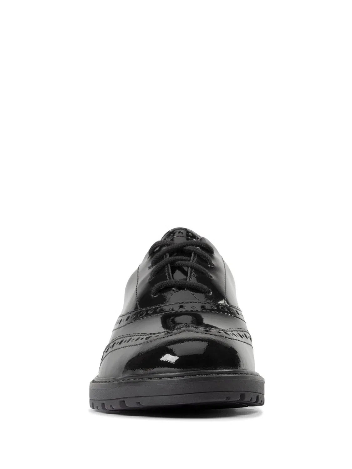 картинка Туфли броги Clarks Loxham, черные, для девочек от магазина Одежда+