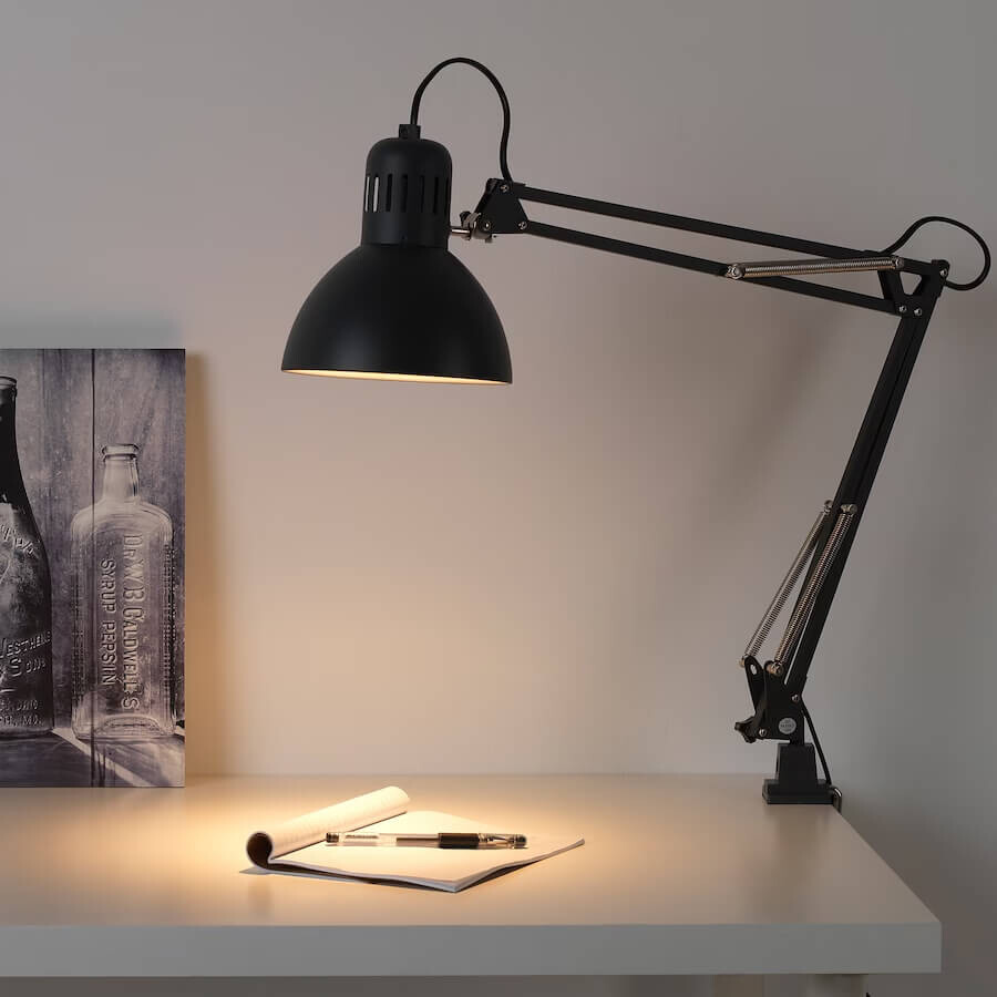 картинка Рабочая лампа Ikea Tertial, темно-серый от магазина Одежда+