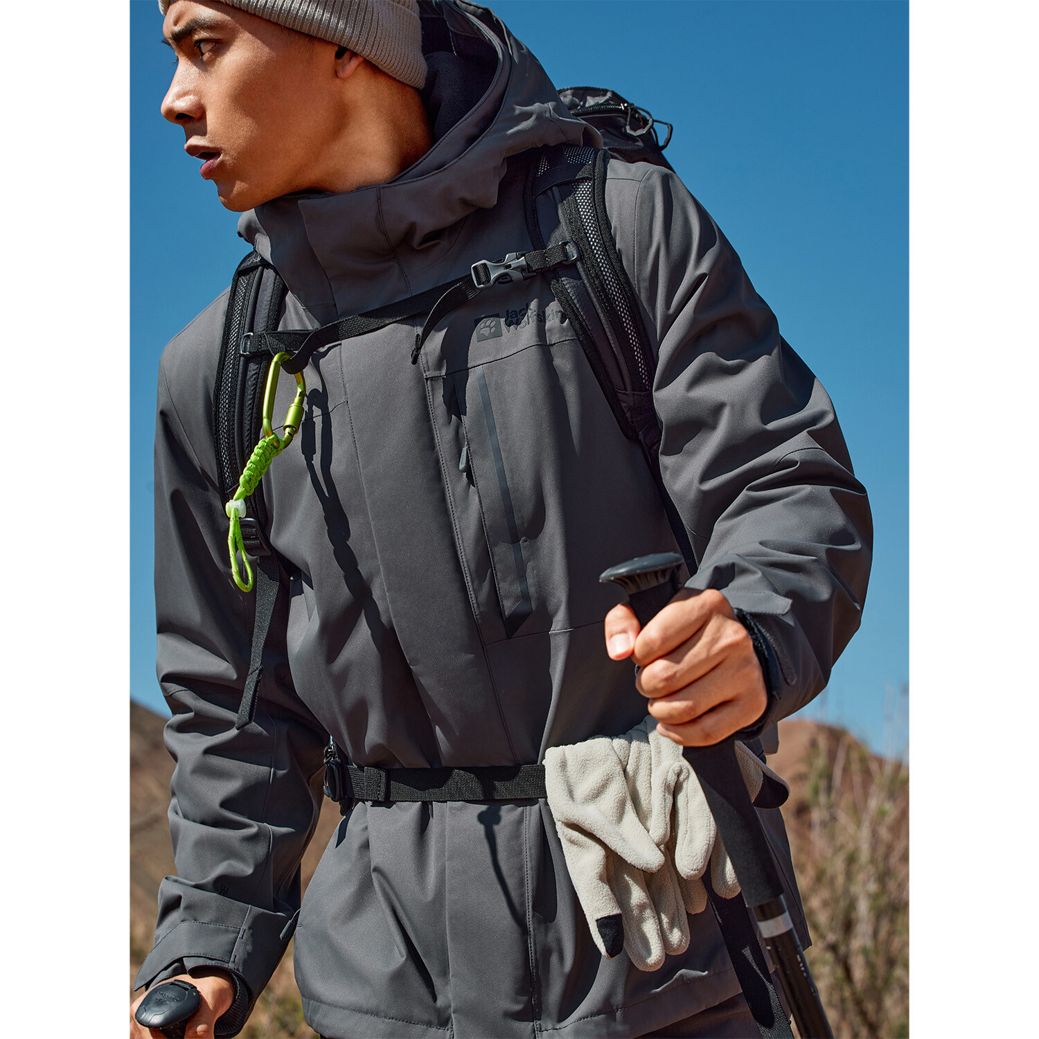 картинка Ветровка мужская Jack Wolfskin, черный от магазина Одежда+