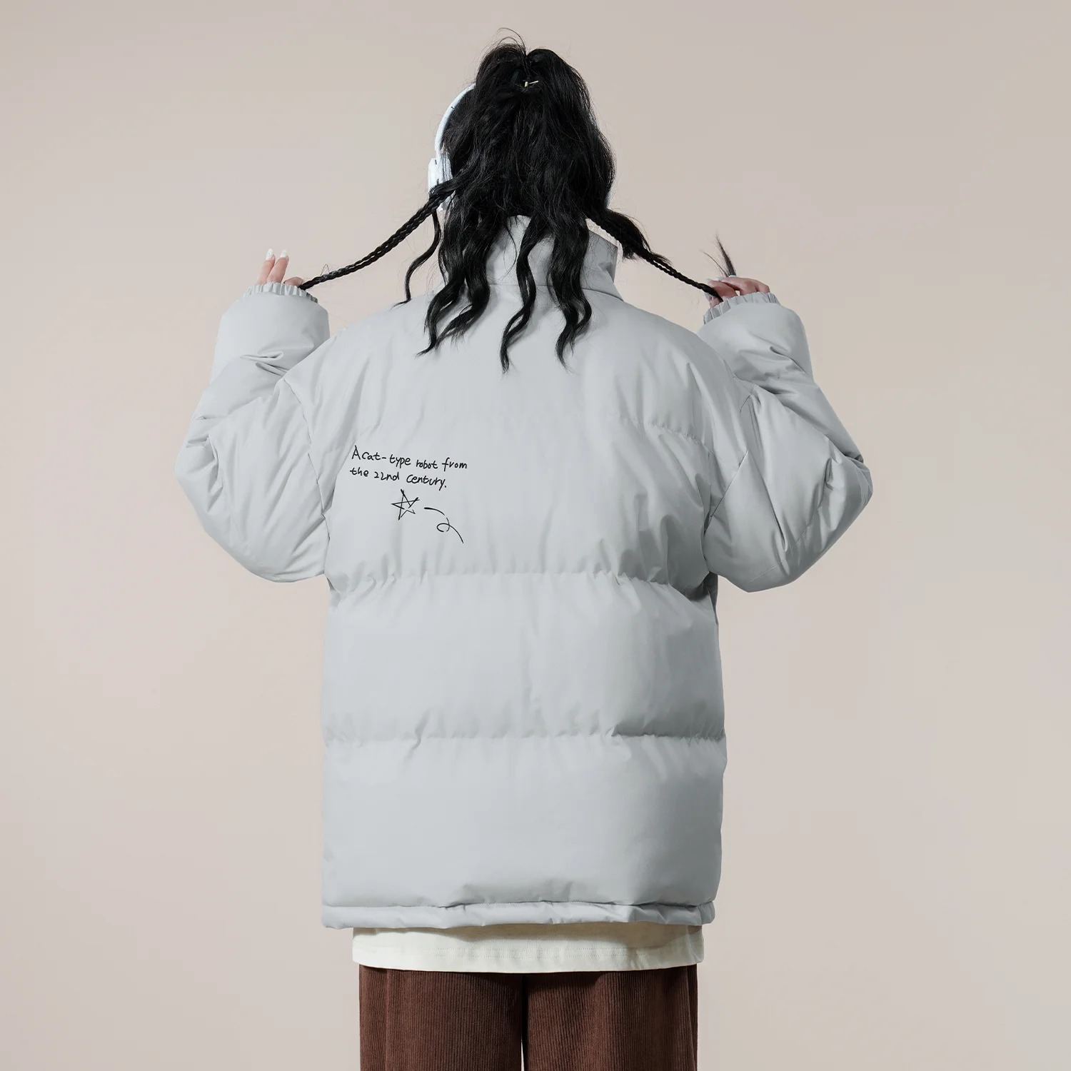 картинка Куртка DoraemonA Puffer, серый от магазина Одежда+