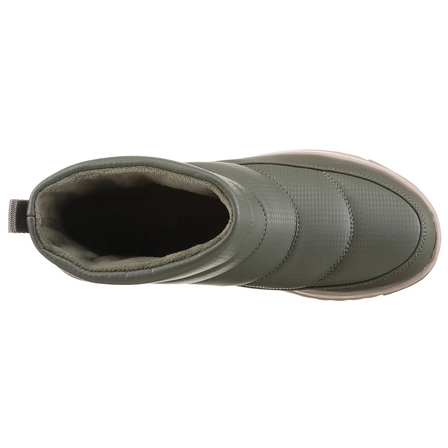 картинка Женские зимние дутики со стеганым голенищем Skechers, Olive Green от магазина Одежда+