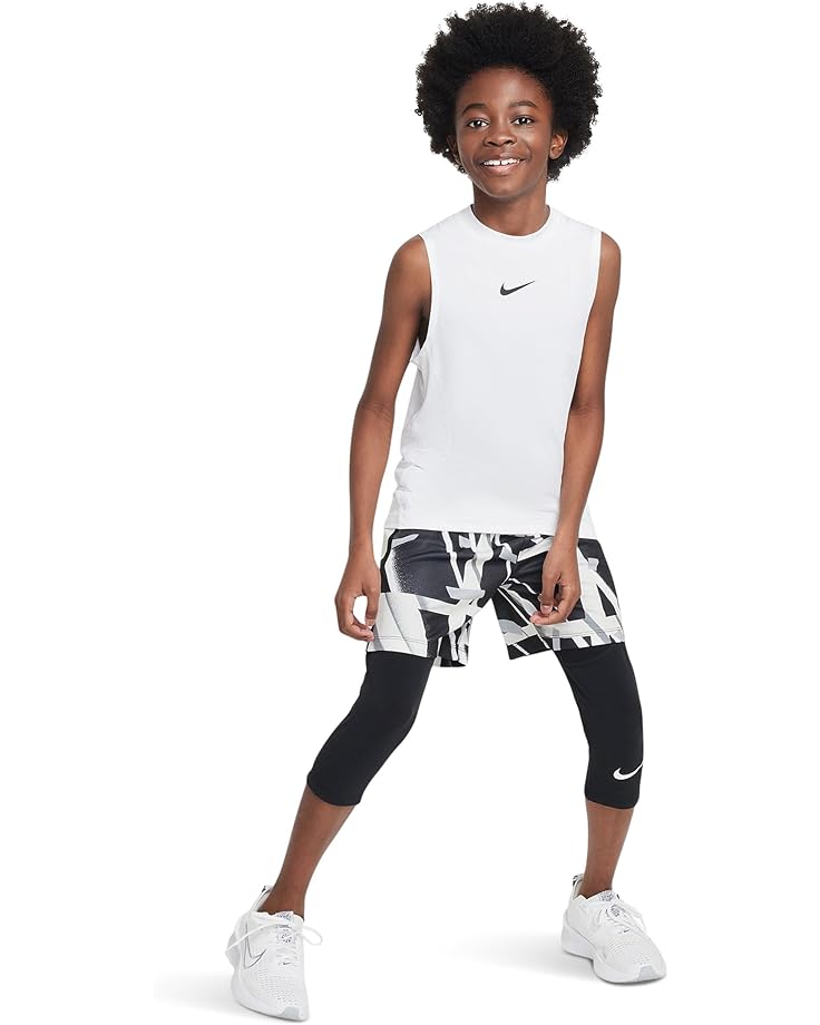 картинка Топ Nike Kids Pro Sleeveless Top, белый/черный от магазина Одежда+