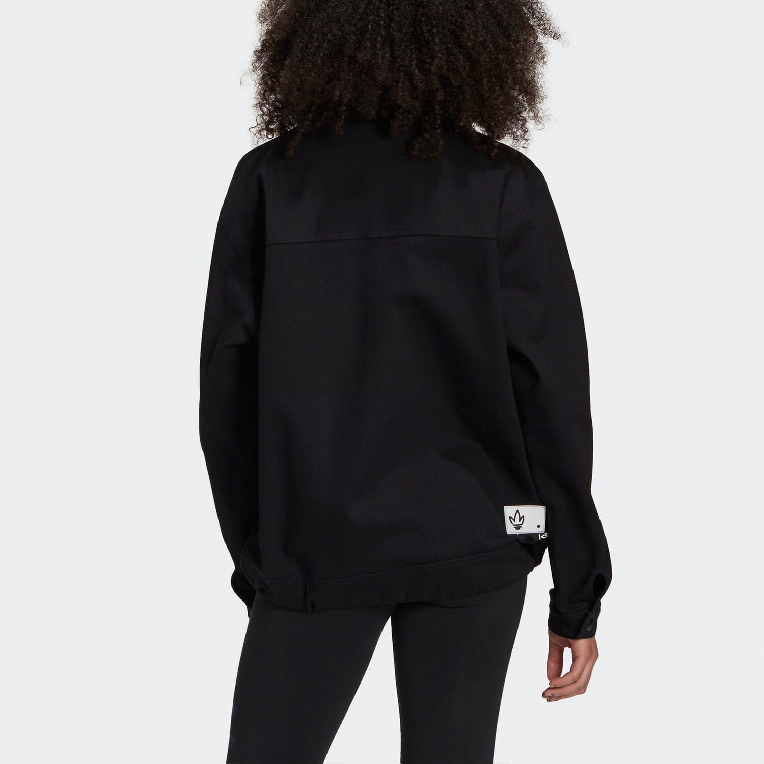 картинка Женская джинсовая куртка Adidas Originals, цвет Black от магазина Одежда+