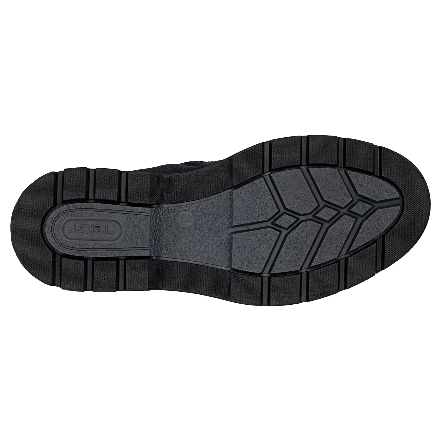 картинка Мужские зимние дутики с мембраной Rieker, Black/Gray от магазина Одежда+