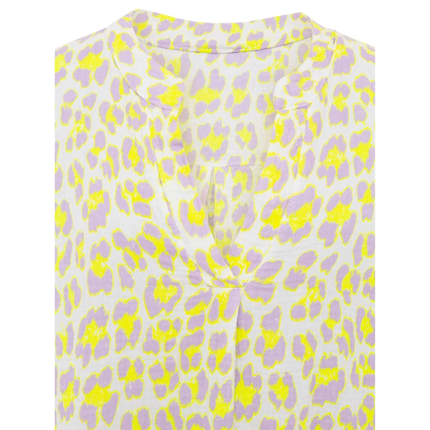 картинка Женская блузка с леопардовым принтом Rom Zwillingsherz, Neon Yellow от магазина Одежда+