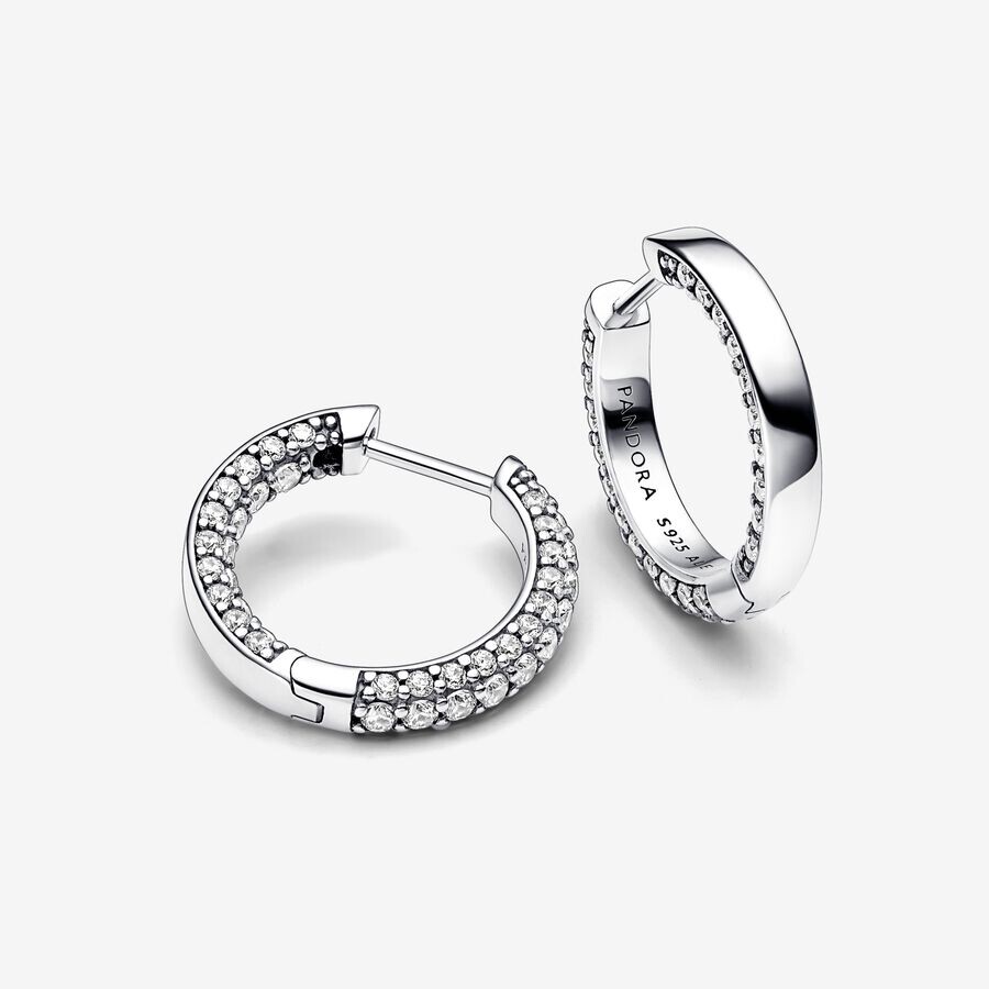 картинка Серьги Pandora Timeless Pave Single-row из серебра от магазина Одежда+