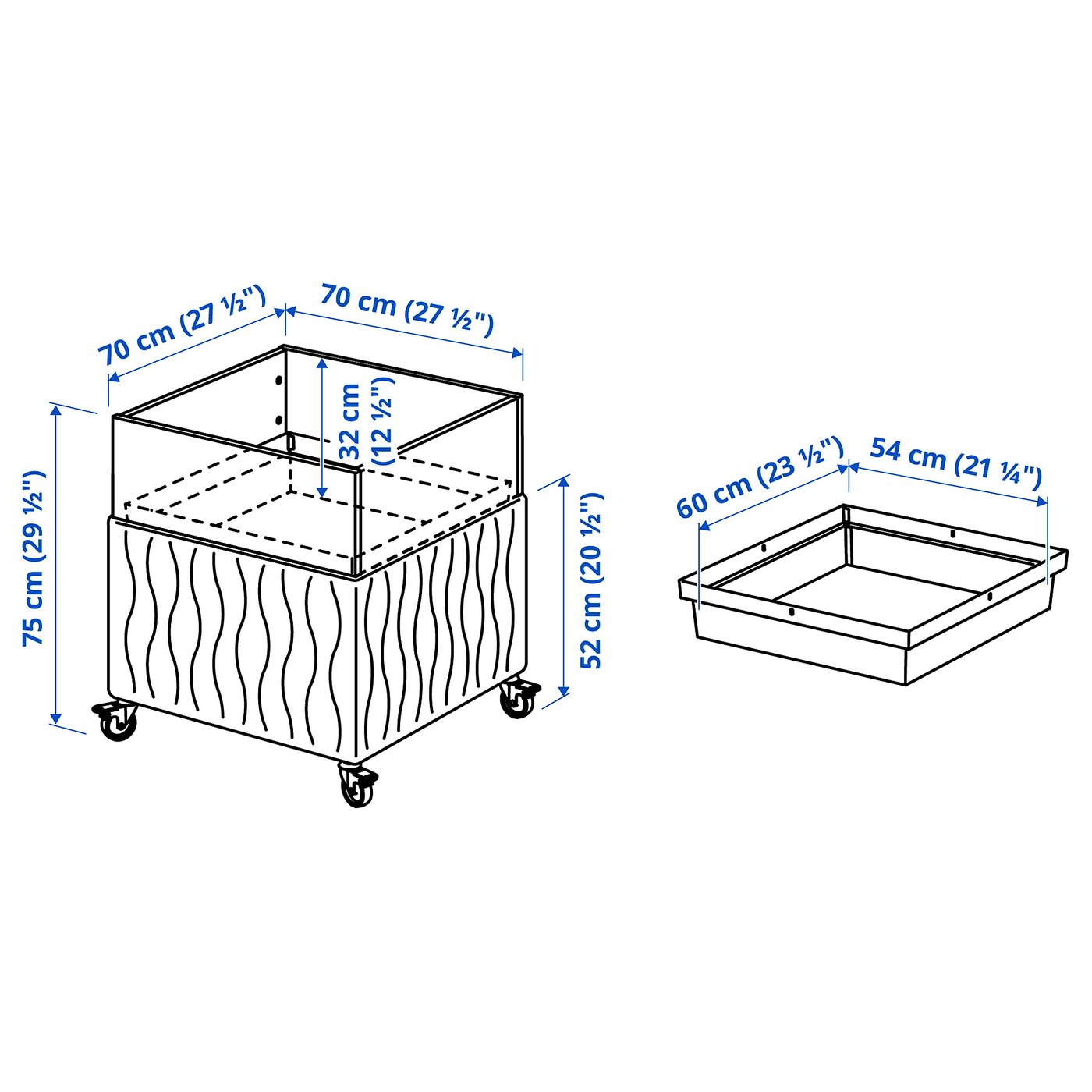 картинка Перегородка IKEA Mittzon, 70x70x75 см, бежевый от магазина Одежда+