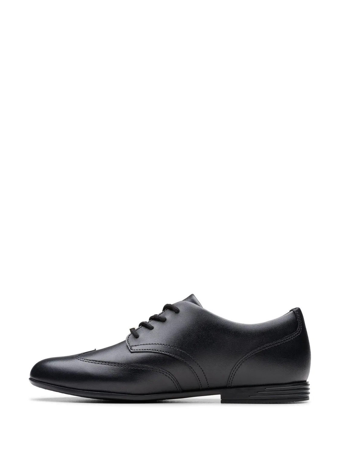 картинка Туфли дерби Clarks Finja Wing, черная кожа от магазина Одежда+