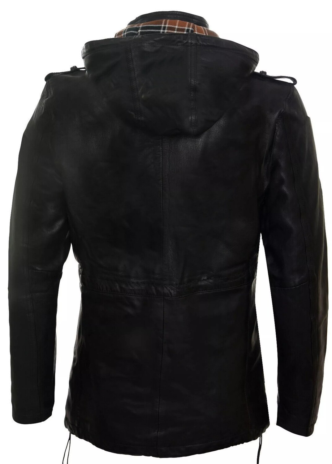 картинка Кожаный плащ с капюшоном-Medellin Infinity Leather, черный от магазина Одежда+