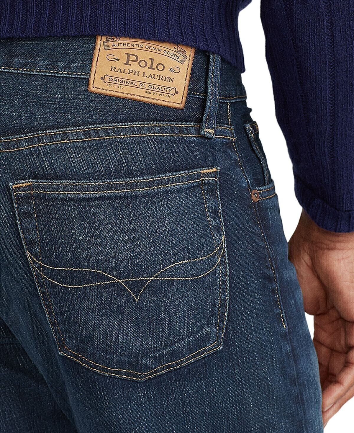 картинка Мужские прямые джинсы hampton relaxed Polo Ralph Lauren, мульти от магазина Одежда+