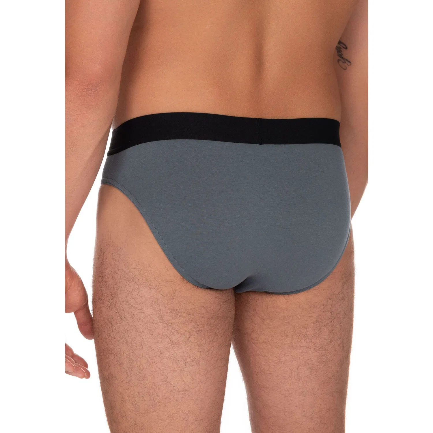 картинка Мужские трусы-слипы Flowing 2erPack Bruno Banani, Moon Gray/Black от магазина Одежда+