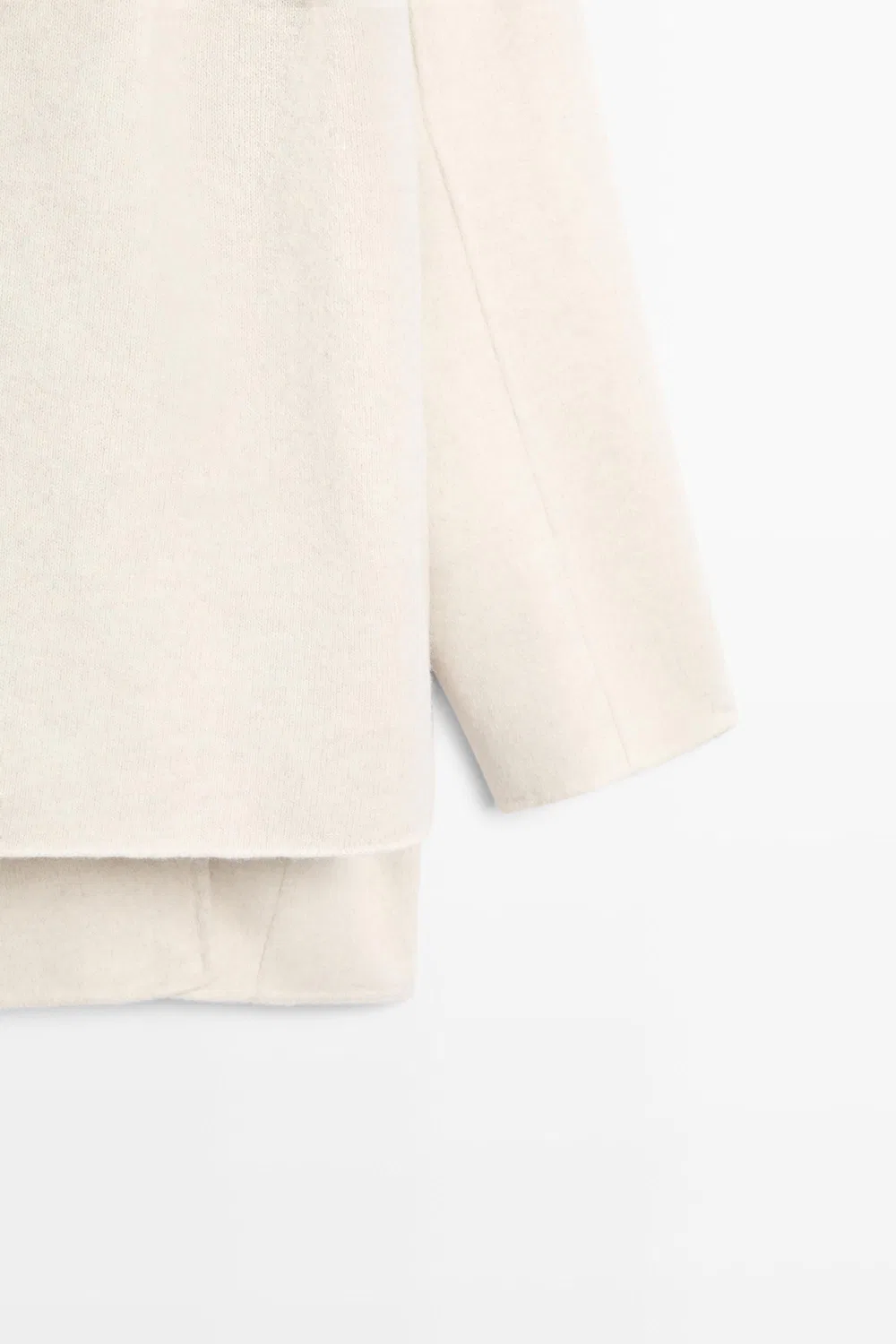 картинка Пальто Massimo Dutti Wool-blend With Scarf Detail, бежевый от магазина Одежда+